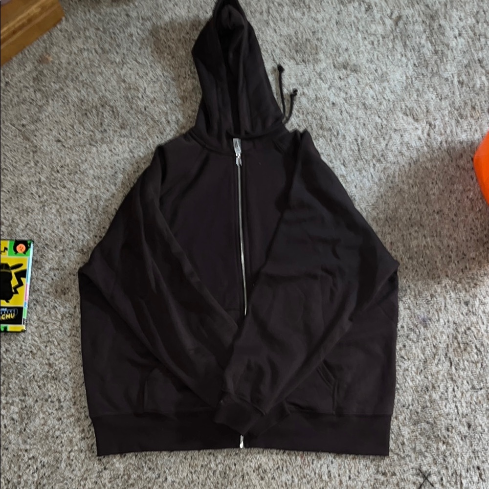 Women’s Dark brown h&m Zip-Up Hoodie